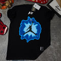 Air Jordan Blue Splash Premium T-Shirt – Basketball &amp; High Visual Impact